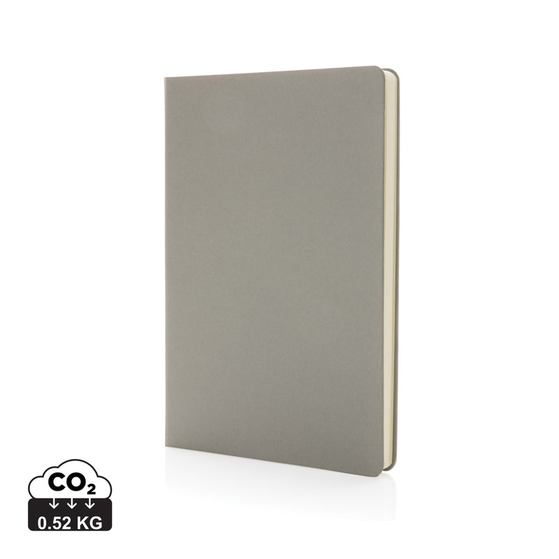 Load image into Gallery viewer, A5 hardcover notebook from XD Collection with a sleek black cover, closed, ideal for writing or note-taking.
