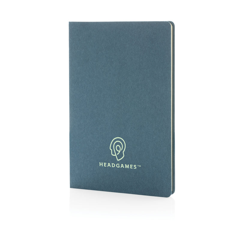 Load image into Gallery viewer, A5 hardcover notebook from XD Collection with a sleek black cover, closed and ready for writing or note-taking.
