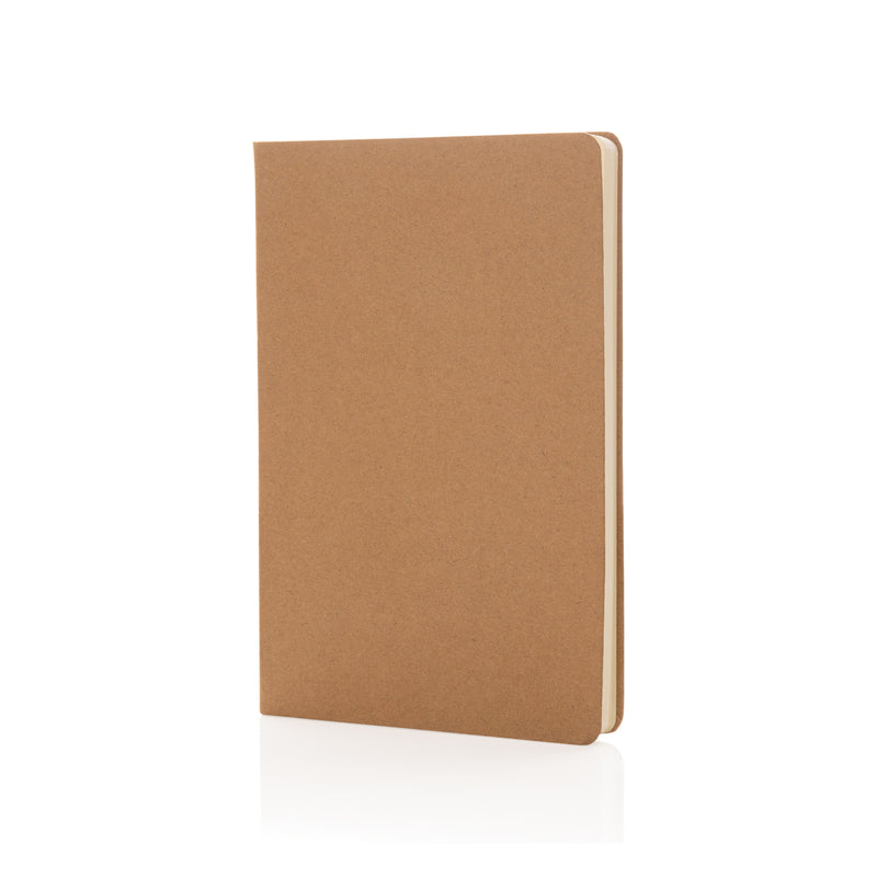Load image into Gallery viewer, A5 hardcover notebook from XD Collection featuring a sleek black cover and elastic closure, ideal for note-taking and journaling.
