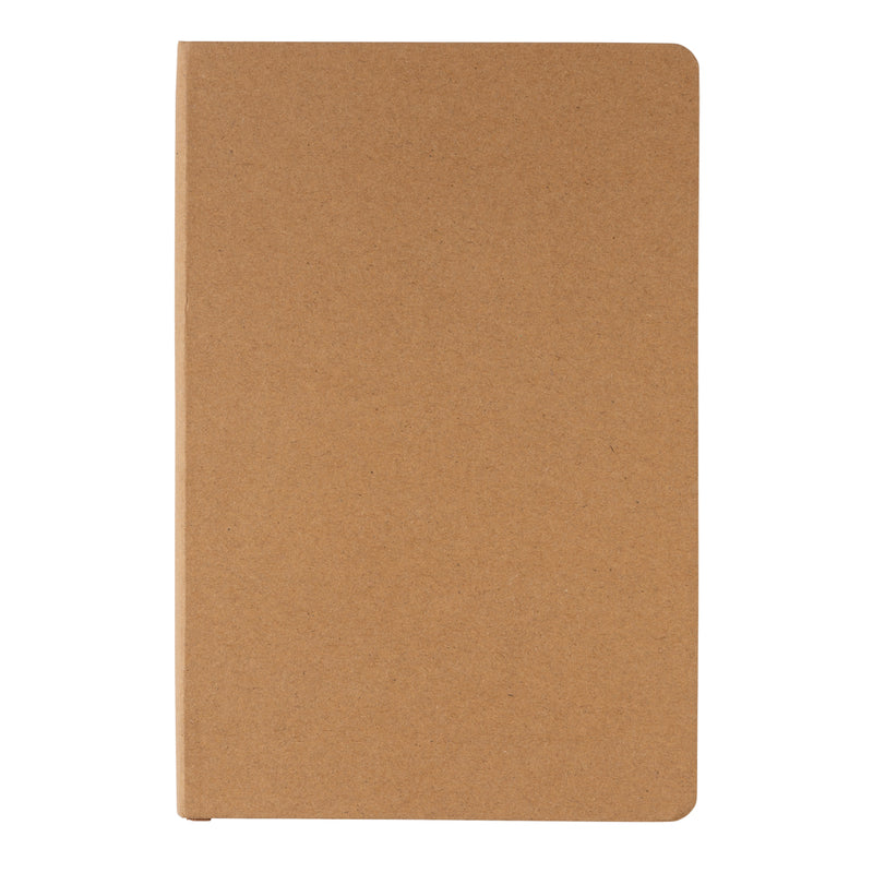 Load image into Gallery viewer, A5 hardcover notebook from XD Collection with a sleek black cover, open to show lined pages inside.
