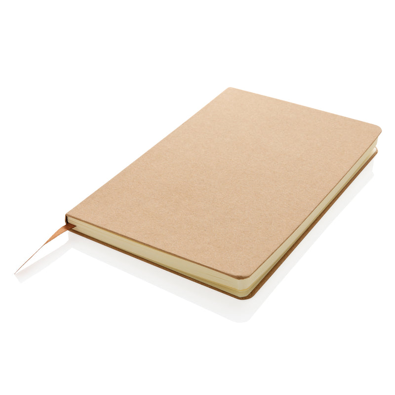 Load image into Gallery viewer, A5 hardcover notebook from XD Collection featuring a sleek, black cover with the Portfolios &amp; Notebooks label.
