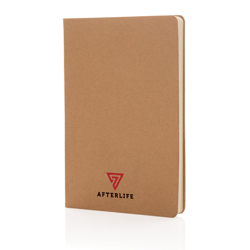 Load image into Gallery viewer, A5 hardcover notebook from XD Collection with a sleek black cover, open to show lined pages inside.
