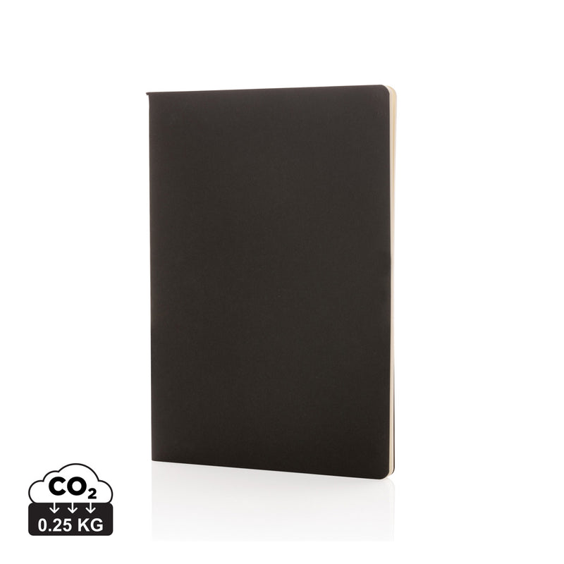 Load image into Gallery viewer, A5 standard softcover notebook from XD Collection with a sleek, minimalist design and elastic closure for daily journaling or note-taking.
