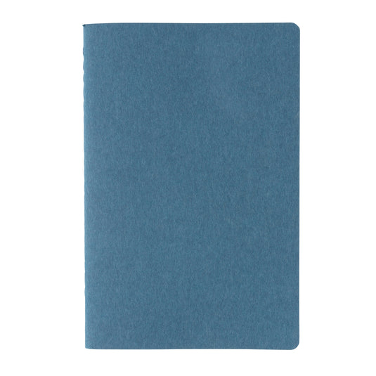 A5 softcover notebook from XD Collection with a smooth black cover and blank pages, ideal for writing and note-taking.