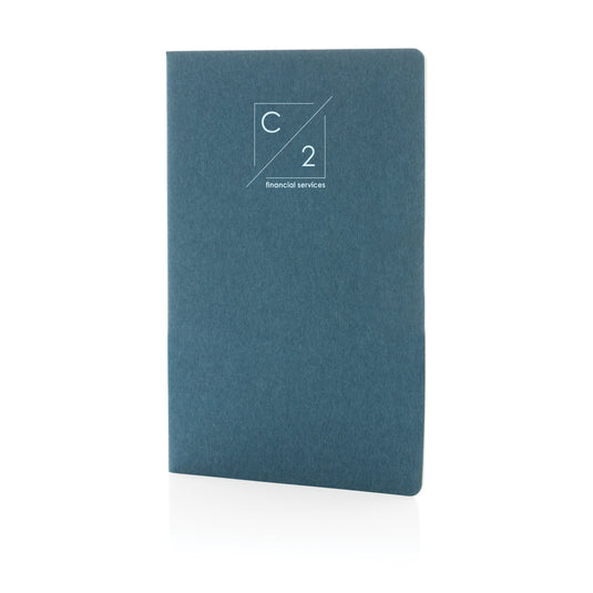 A5 standard softcover notebook from XD Collection, showing a sleek, black cover with rounded corners and visible spine detail.