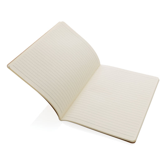 A5 softcover notebook from XD Collection with a smooth black cover and visible spiral binding on the side.