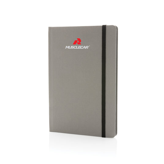 XD Collection GRS certified RPET A5 notebook with durable cover and lined pages, ideal for note-taking and organization.
