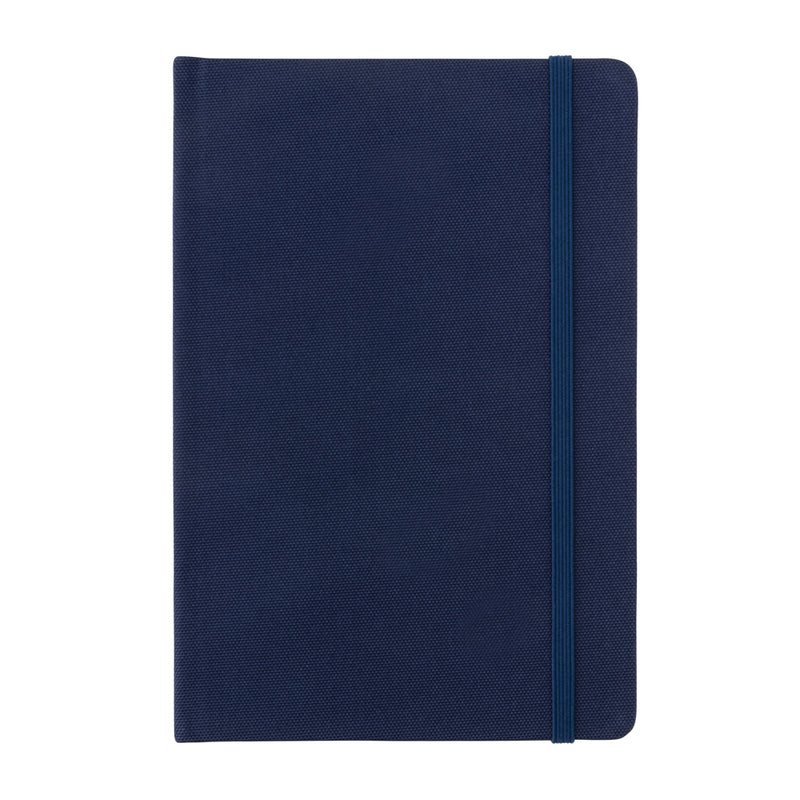 Load image into Gallery viewer, XD Collection GRS certified RPET A5 notebook with durable cover and elastic closure, ideal for note-taking and organization.
