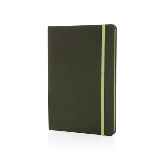 XD Collection GRS certified RPET A5 notebook with durable cover and lined pages, perfect for note-taking and organization.