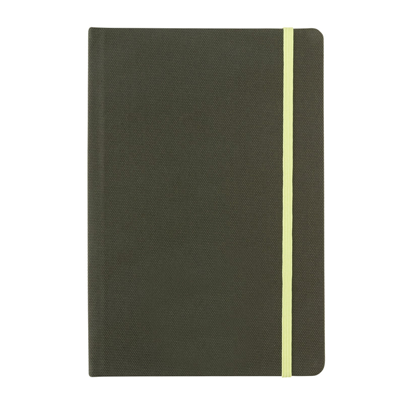 Load image into Gallery viewer, XD Collection GRS certified RPET A5 notebook with durable cover and blank pages, ideal for note-taking and eco-friendly writing.
