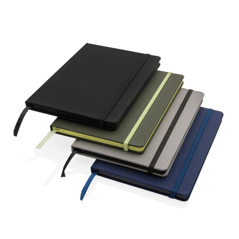 Load image into Gallery viewer, XD Collection GRS certified RPET A5 notebook with durable cover and spiral binding, suitable for note-taking and journaling.
