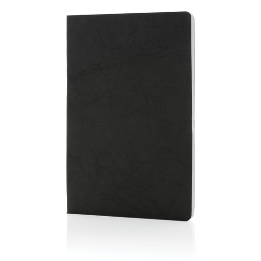 Salton A5 GRS certified recycled paper notebook by XD Collection, featuring a smooth cover and compact size for writing or note-taking.