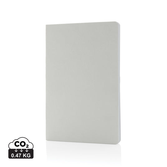 Recycled paper notebook from XD Collection's Salton A5 GRS certified portfolio, featuring a durable cover and lined pages.