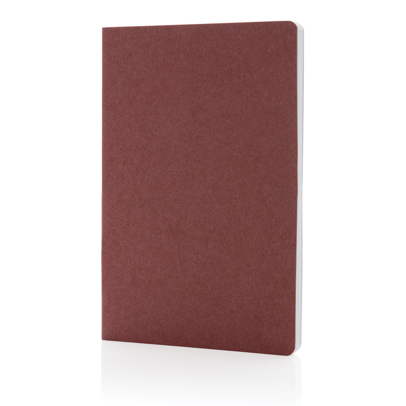 Load image into Gallery viewer, Salton A5 GRS certified recycled paper notebook from XD Collection, featuring a durable cover and lined pages for note-taking.
