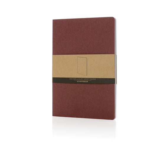 Recycled paper notebook from XD Collection Salton A5 GRS certified portfolio with eco-friendly cover and spiral binding.