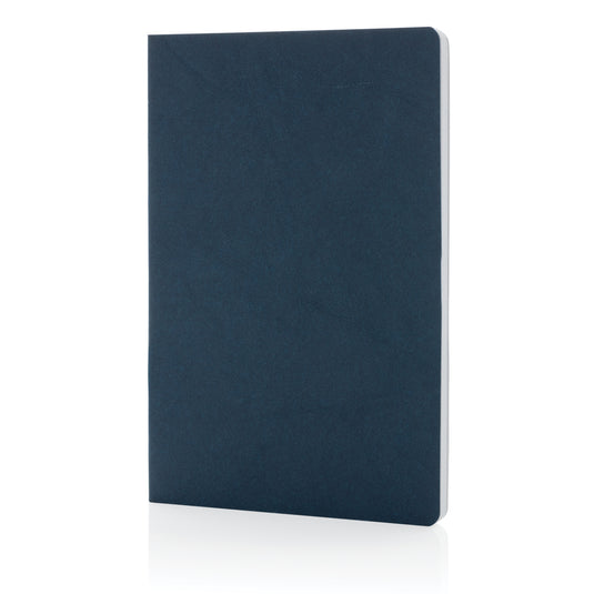Salton A5 GRS certified recycled paper notebook by XD Collection, featuring a sleek cover and lined pages for note-taking.