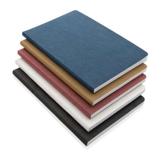 Salton A5 recycled paper notebook from XD Collection, featuring a durable cover and lined pages for note-taking and journaling.