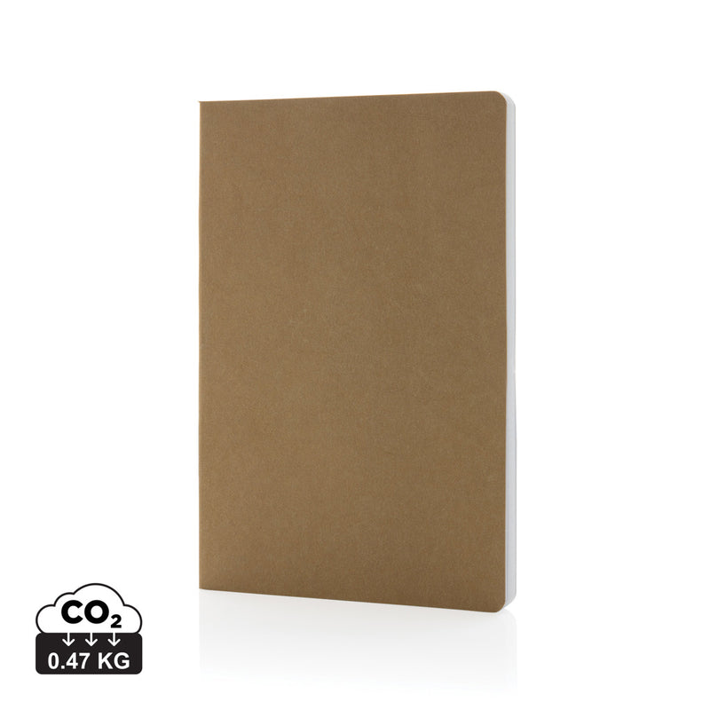 Load image into Gallery viewer, XD Collection Salton A5 GRS certified recycled paper notebook with spiral binding and eco-friendly cover, ideal for note-taking.
