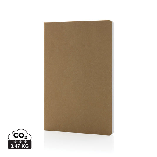 XD Collection Salton A5 GRS certified recycled paper notebook with spiral binding and eco-friendly cover, ideal for note-taking.