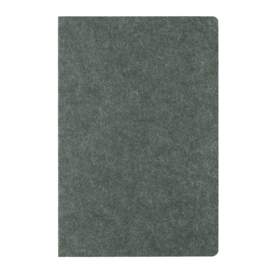 Recycled felt A5 notebook from XD Collection with GRS certification, featuring a durable portfolio design and eco-friendly materials.