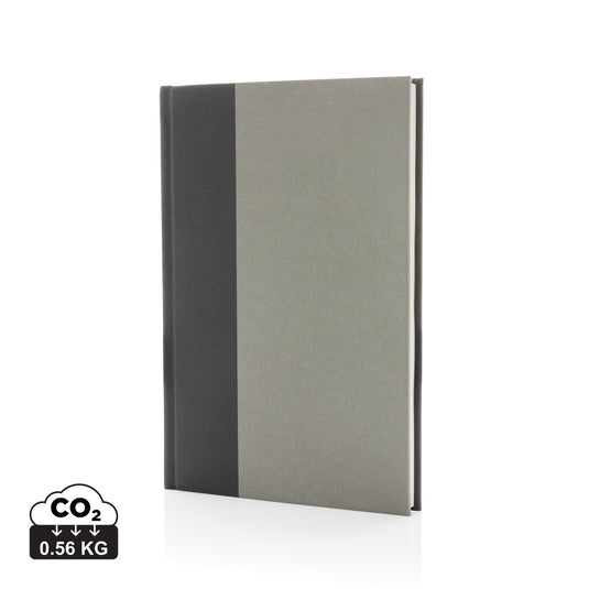 XD Collection Words GRS certified RPET and Kraft A5 notebook with durable cover and eco-friendly design, ideal for notes and journaling.