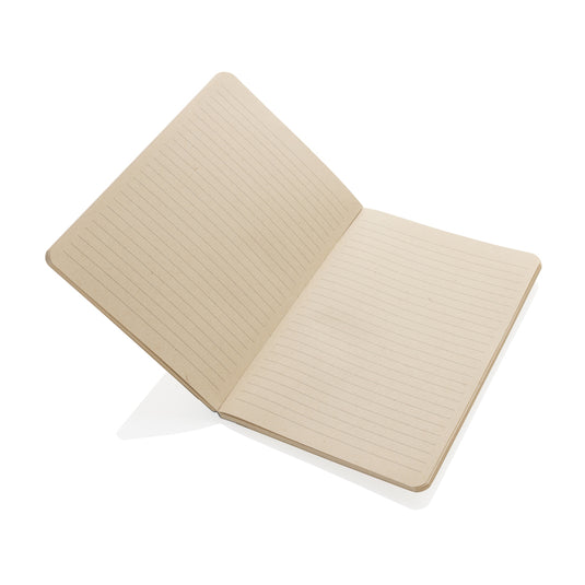 A5-sized XD Collection Stylo Sugarcane paper notebook with a textured cover, perfect for writing and note-taking.