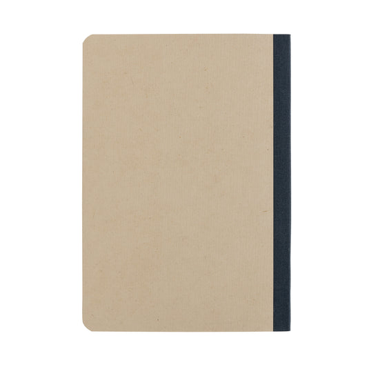 A5 notebook from XD Collection with Stylo Sugarcane paper cover, featuring a textured brown surface and compact design for note-taking.