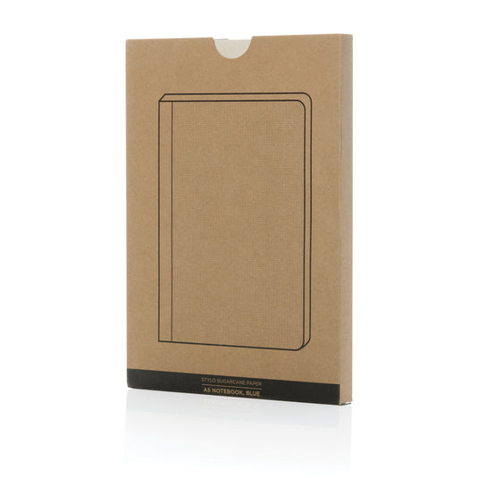 A5 notebook with sugarcane paper cover from XD Collection, featuring a stylish portfolio design and soft textured surface.