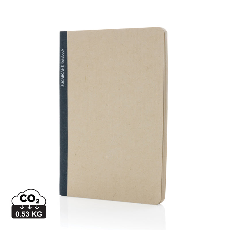 Load image into Gallery viewer, A5 size Stylo Sugarcane paper notebook from XD Collection with a textured cover and spiral binding, suitable for notes and sketches.
