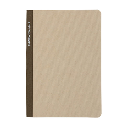 A5 notebook from XD Collection with sugarcane paper cover, featuring a stylish portfolio design and a spiral binding.