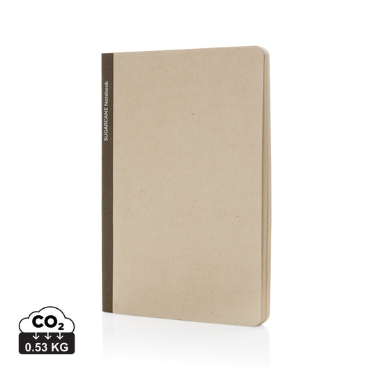 A5 notebook with Stylo Sugarcane paper from XD Collection, featuring a sleek hardcover and natural fiber texture.