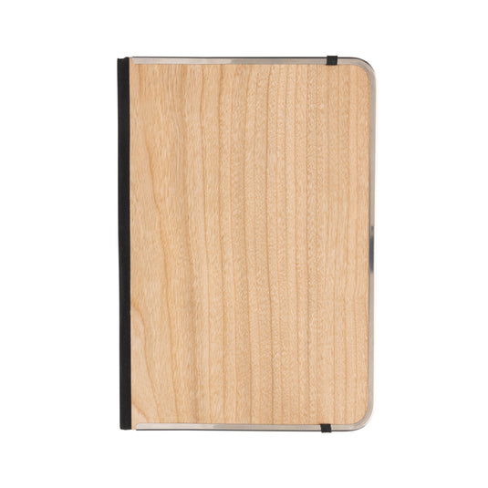 XD Collection Treeline A5 wooden cover deluxe notebook with natural wood finish and elegant design for writing and note-taking.