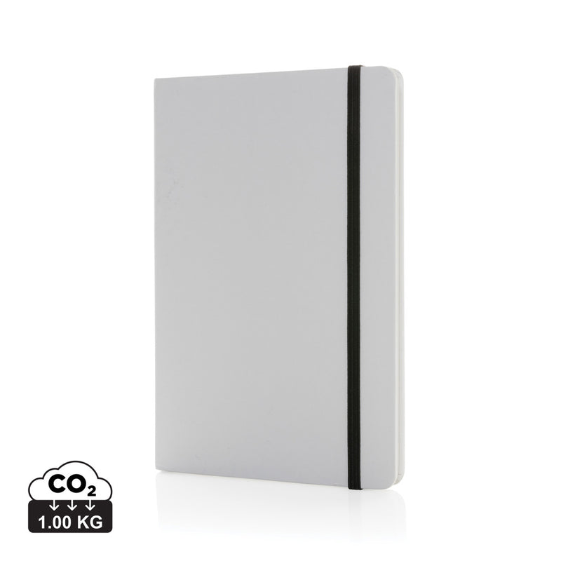 Load image into Gallery viewer, Craftstone A5 recycled kraft and stonepaper notebook by XD Collection, showing the textured cover and closed design.
