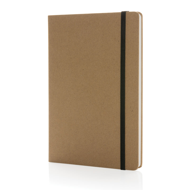Load image into Gallery viewer, Craftstone A5 recycled kraft and stonepaper notebook by XD Collection, featuring a durable cover and eco-friendly design.

