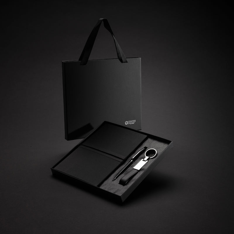 Load image into Gallery viewer, Swiss Peak RCS certified business gift set-Portfolios &amp; Notebooks
