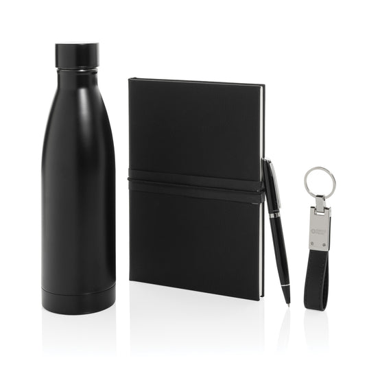 Swiss Peak RCS deluxe business gift set w/ water bottle-Portfolios & Notebooks