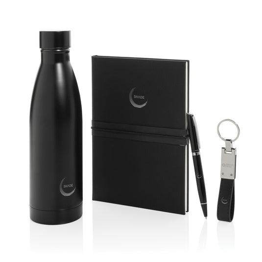 Swiss Peak RCS deluxe business gift set w/ water bottle-Portfolios & Notebooks