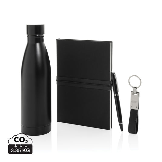 Swiss Peak RCS deluxe business gift set w/ water bottle-Portfolios & Notebooks