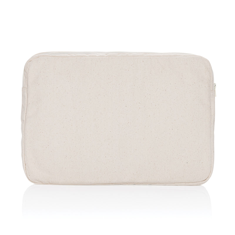 Load image into Gallery viewer, Laluka AWARE™ recycled cotton 15.6-inch laptop sleeve by XD Collection, soft and protective bag for laptops, with a minimalist design.
