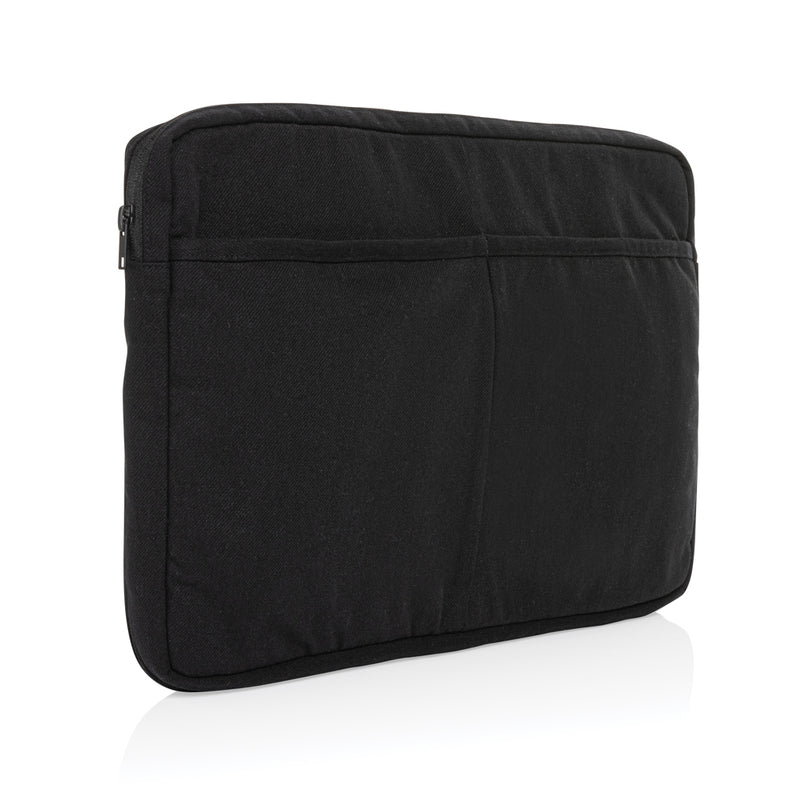 Load image into Gallery viewer, Laluka AWARE™ recycled cotton laptop sleeve for 15.6-inch laptops from XD Collection, featuring eco-friendly design and soft interior.
