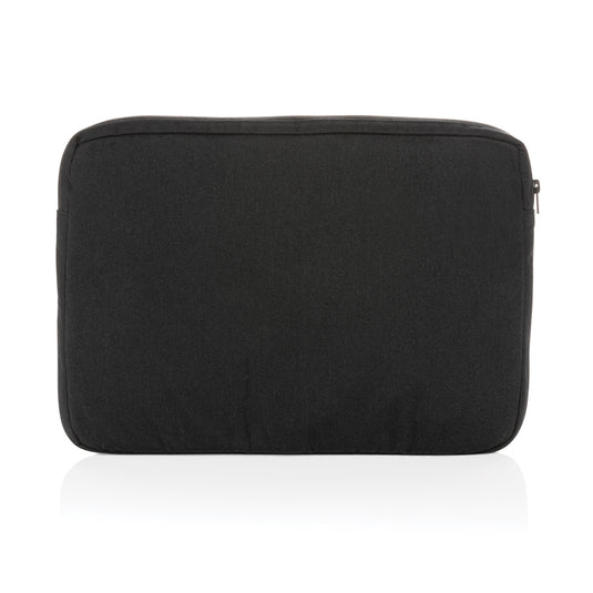 Laluka AWARE™ recycled cotton 15.6-inch laptop sleeve by XD Collection, bag with soft interior and eco-friendly design.