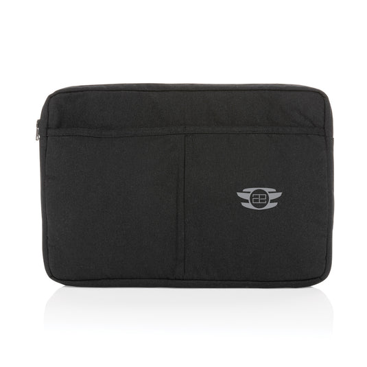 Laluka AWARE™ recycled cotton laptop sleeve for 15.6-inch laptops, by XD Collection, with padded interior and eco-friendly design.