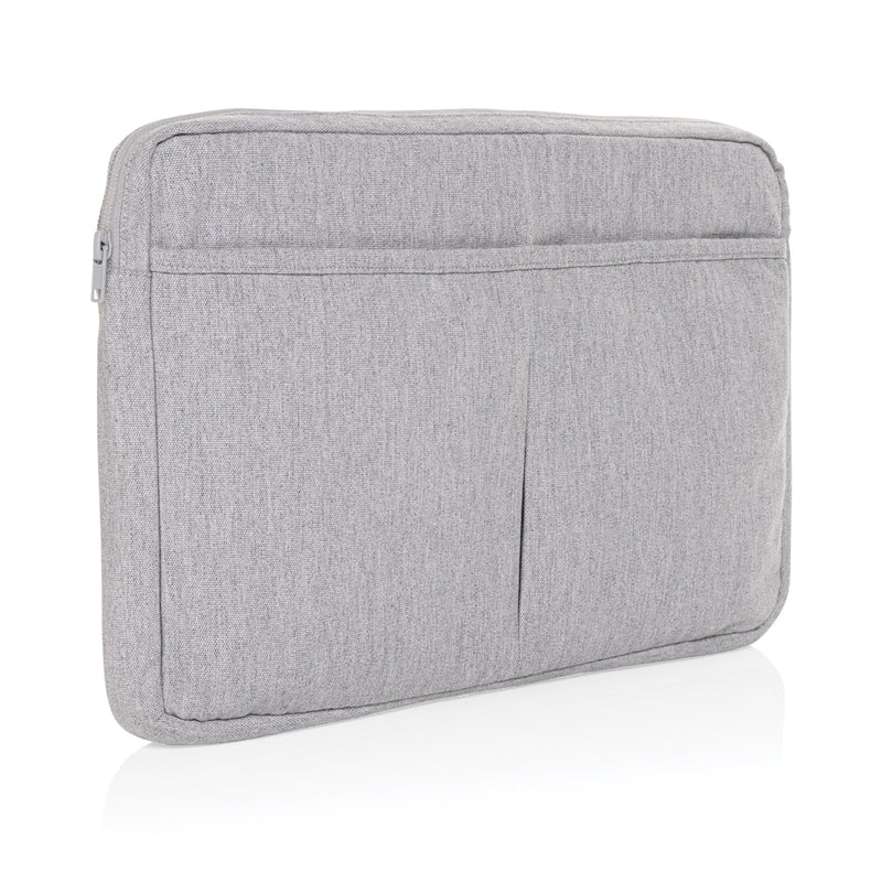 Load image into Gallery viewer, Laluka AWARE™ recycled cotton laptop sleeve for 15.6-inch laptops, by XD Collection, featuring a soft, eco-friendly design and zipper closure.
