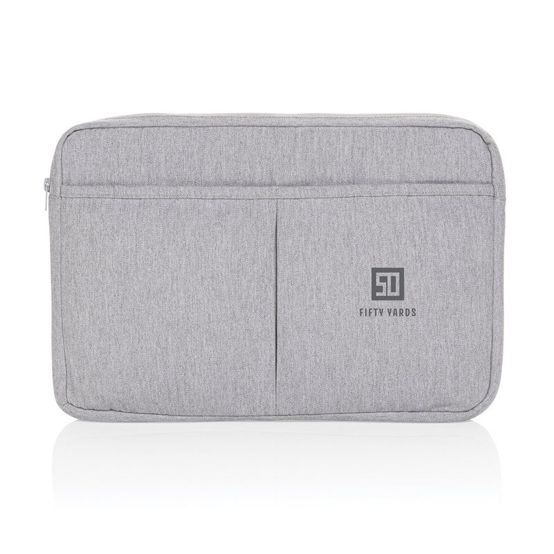 Load image into Gallery viewer, Laluka AWARE™ recycled cotton 15.6-inch laptop sleeve by XD Collection, soft interior and eco-friendly design, bag and travel accessory
