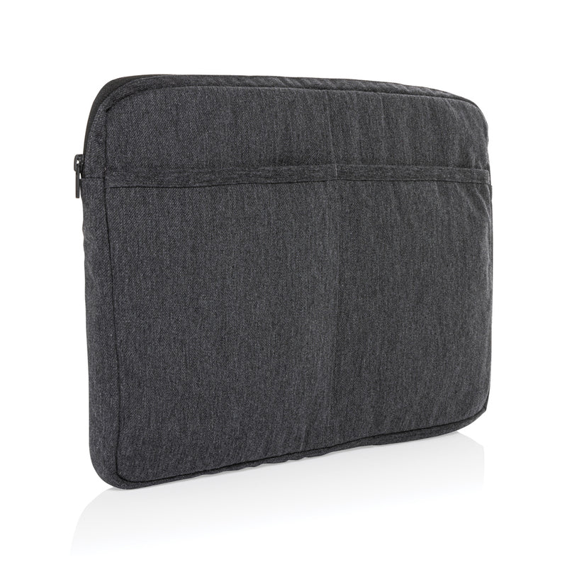 Load image into Gallery viewer, XD Collection Laluka AWARE recycled cotton laptop sleeve for 15.6-inch laptops, featuring soft padding and eco-friendly design.
