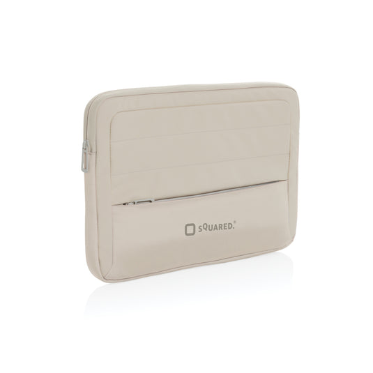 XD Xclusive Armond AWARE™ RPET 15.6-inch laptop sleeve in sleek recycled material with padded interior for protection.