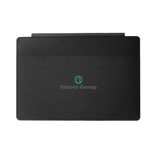 XD Design 14-inch mobile office sleeve showing padded exterior and zipper closure for safe laptop transport.