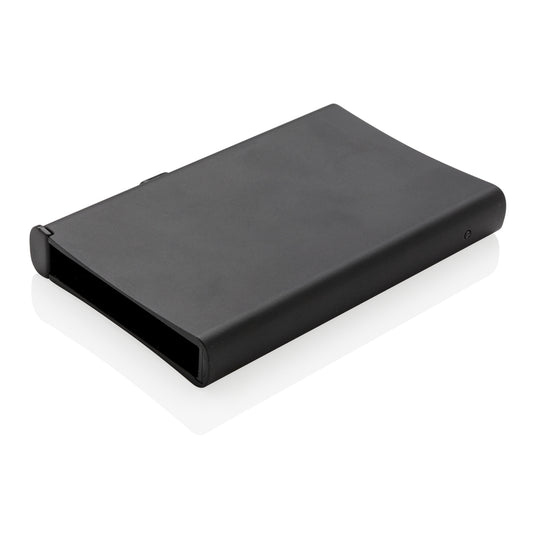 XD Collection standard aluminium RFID cardholder with multiple card slots, designed for secure, stylish travel and everyday use.