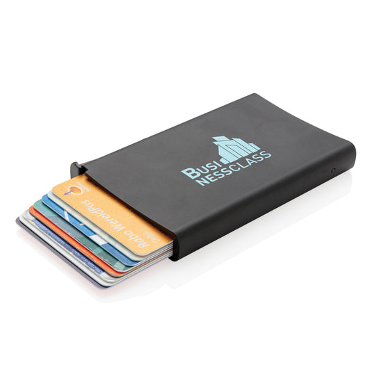 Standard aluminium RFID cardholder from XD Collection with multiple card slots, designed for secure travel and everyday use.