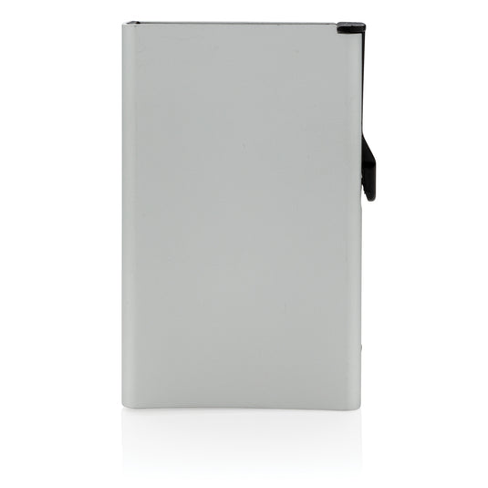 Standard aluminium RFID cardholder by XD Collection, compact travel bag featuring secure card storage and sleek metal design.